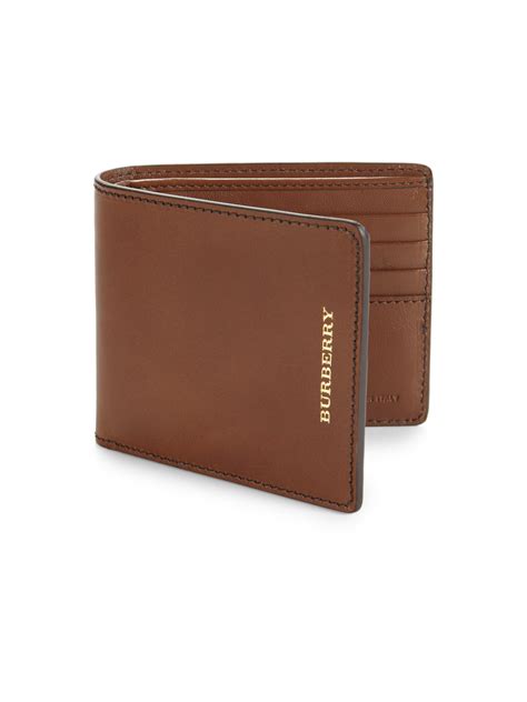 burberry leather long wallet|burberry men's leather wallet.